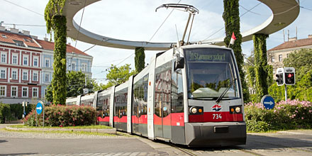 Straßenbahnlinie 31 am Gaußplatz