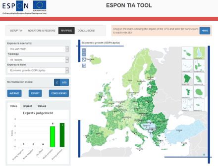 Upgrade des ESPON‐Tools für „Territorial Impact Assessments“ (TIA)
