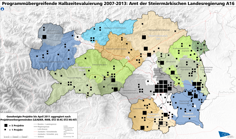 Halbzeitevaluierung Nachhaltige Raumentwicklung, LEADER und ETZ 2007-2013