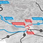 Regional-Stadtbahn Linz: Standorte und erforderliche Kapazität der P+R‑Anlagen